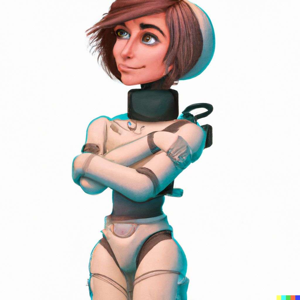 an astronaut, in the style of a mid-20th century Disney cartoon